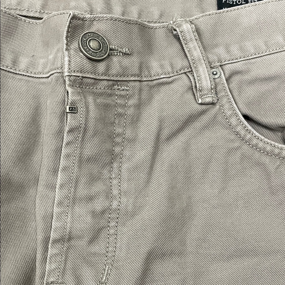 All Saints Men's Pistol Fit Light Olive Slim Jeans - Picture 3 of 9